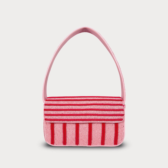 Staud Tommy Beaded Shoulder Bag - Picture 1 of 13